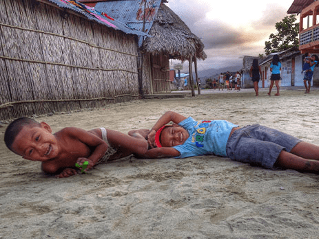 Kuna yala kids in san blas
